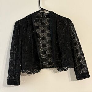 R&M Richards Black Lace Women's Blazer